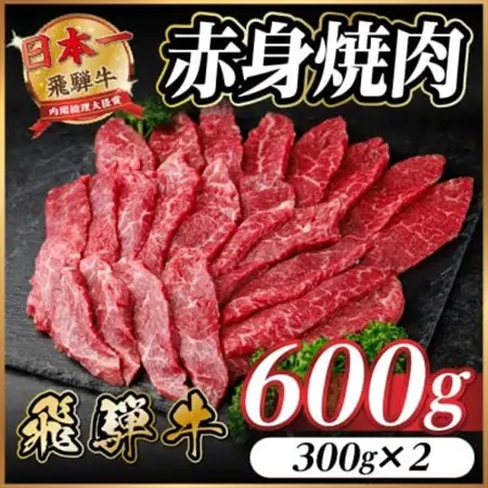 飛騨牛 赤身(焼肉・BBQ用) 約600g【冷蔵便】A4～A5等級 黒毛和牛【配送不可地域：離島】【1646152】