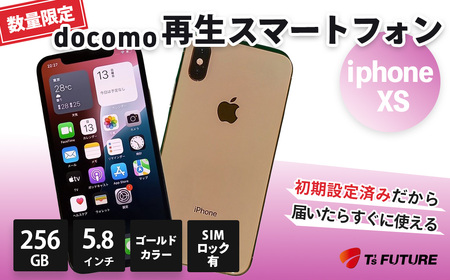 【数量限定】再生スマホ iPhone XS（キャリア付：docomo※ SIMロックあり）| 中古スマホ Apple | 091-01