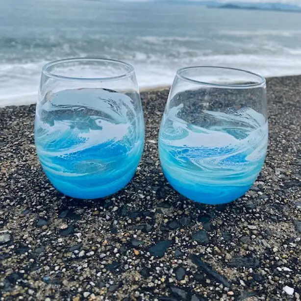 【福岡市】オーシャングラス 1個 330ml | 食器 テーブルウェア 日用品 人気 おすすめ 送料無料 エメラルドグリーン系