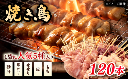 配達日指定可 焼き鳥 5種盛 120本（10本×12袋） 焼き鳥 セット 焼き鳥 焼き鳥 焼き鳥 焼き鳥 satofoods007_01