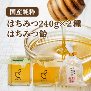 耕野のはちみつ 240g×2本セット 栃のはちみつ飴付き【2110101】