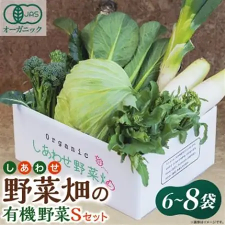 しあわせ野菜畑の有機野菜　Sセット　(安心の有機JAS認証　旬のオーガニック野菜　農場直送便)【配送不可地域：離島・北海道・沖縄県・四国・九州】【1493486】