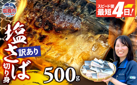 サバ 訳あり 塩さば 切り身 500g