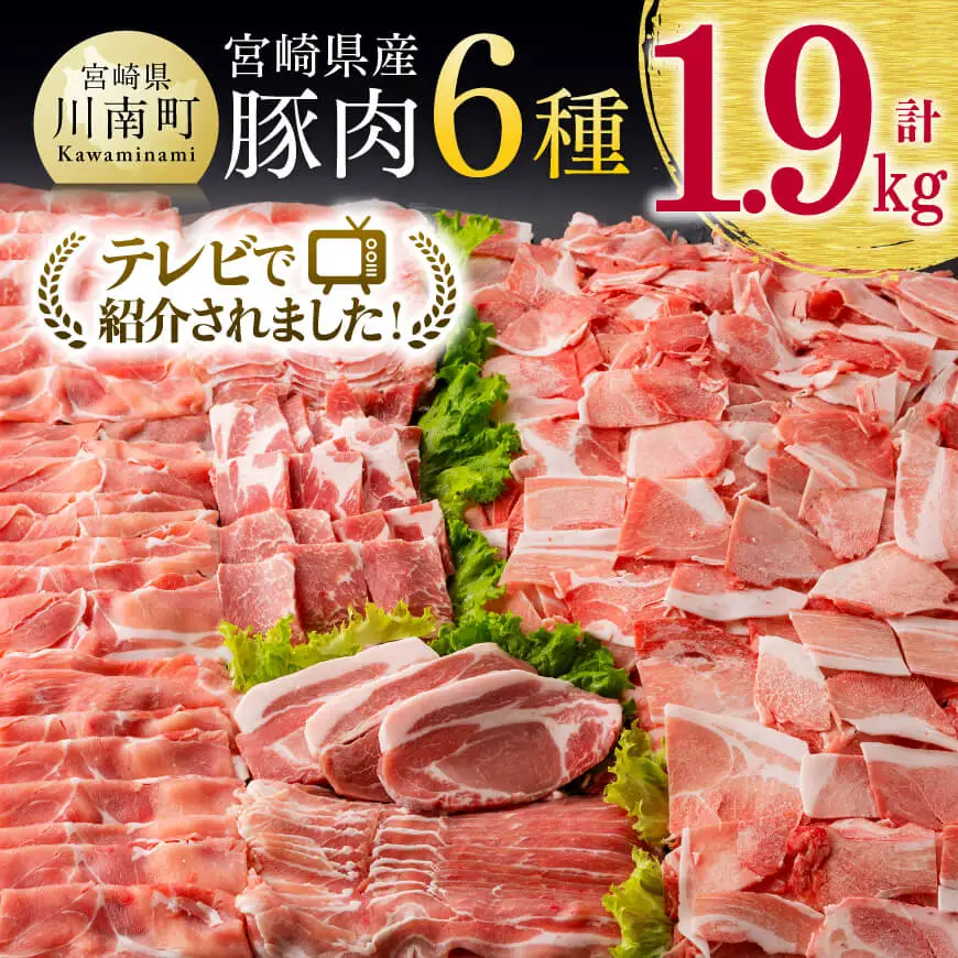 豚肉 ヒルナンデスで紹介！【令和8年7月発送】宮崎県産 豚肉 6種1.9kg 小分け セット