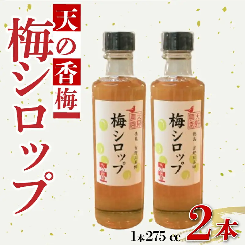 梅シロップ 275cc 2本 セット 梅 シロップ