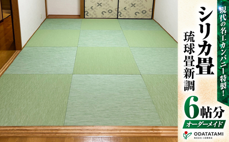 現代の名工カンパニー特製！ シリカ畳 琉球畳 新調 （ 畳 半帖 サイズ 12枚） K348-002