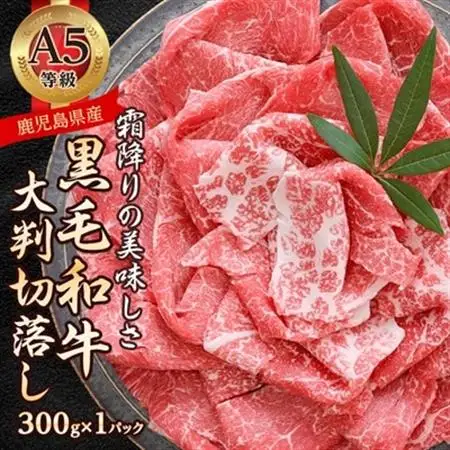 A5等級鹿児島県産黒毛和牛大判切落し(枕崎市) A0-78【配送不可地域：離島】【1650517】