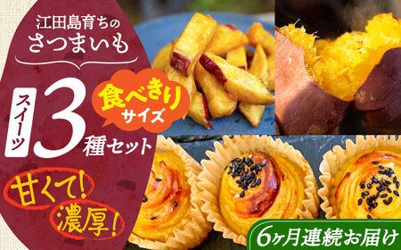 【全6回】さつまいもスイーツ おためし3種詰め合わせ さつまいも[XAD077]