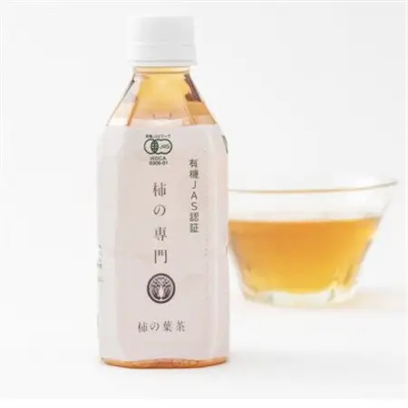 【奈良県天理市】有機JAS認証  国産　柿の葉茶　350ml×24本【1647292】