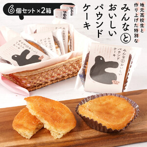 みんなとおいしいパウンドケーキ 6個入り×2 ｜ グルテンフリー 小麦粉不使用 焼き菓子 パウンドケーキ