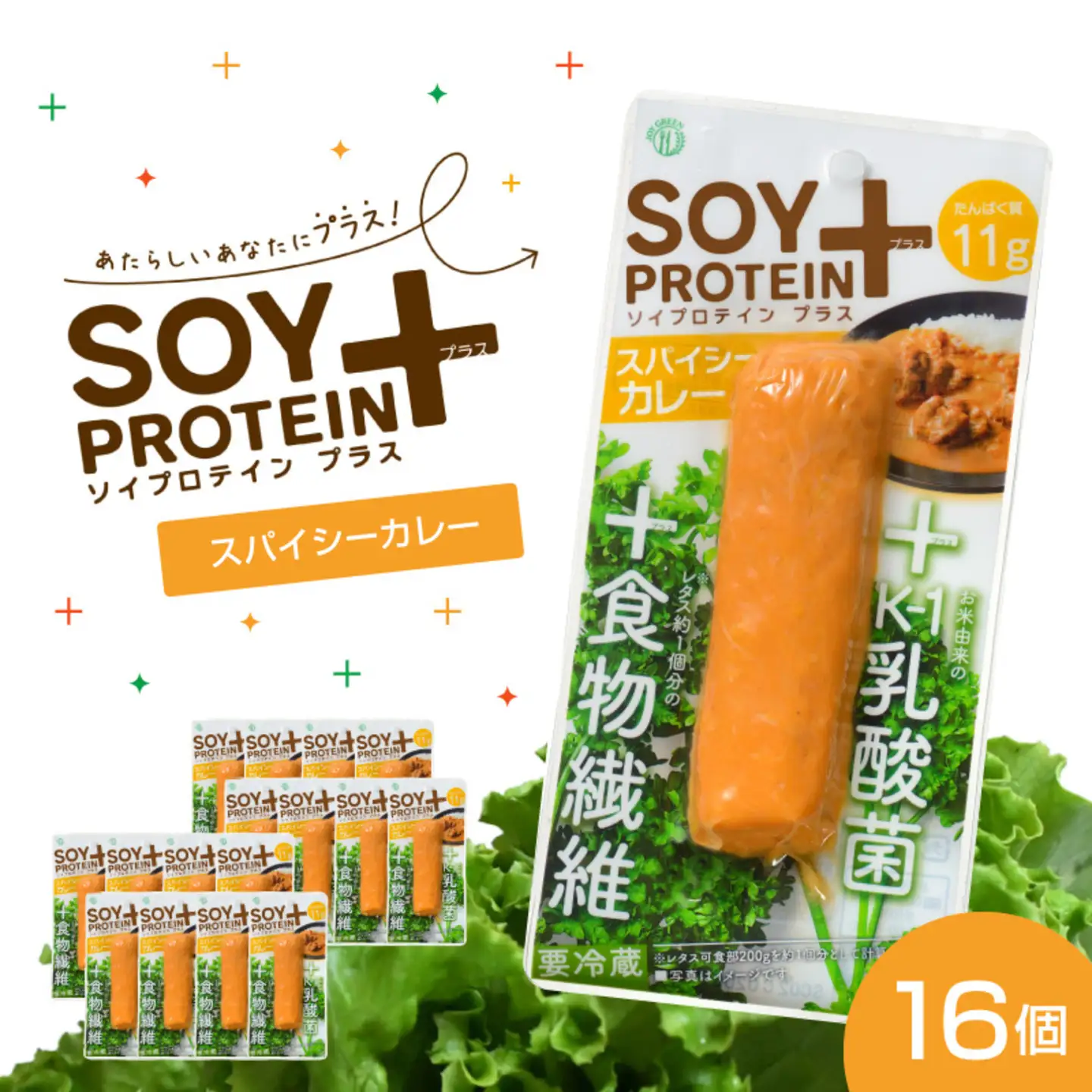 SOY PROTEIN＋ ソイプロテインプラス バータイプ 16個 / スパイシーカレー