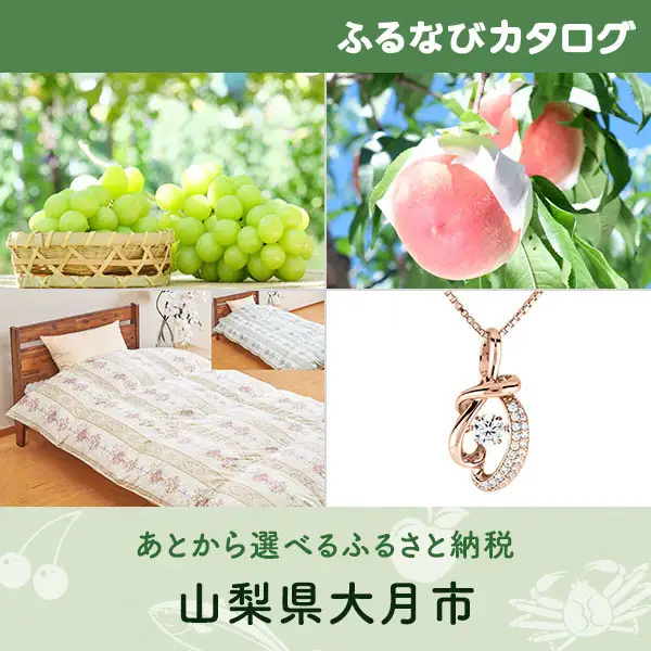 【有効期限なし！後からゆっくり特産品を選べる】山梨県大月市カタログポイント