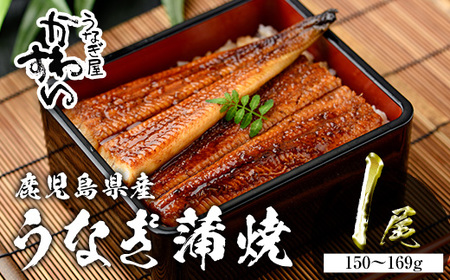 ＜うなぎ屋かわすい＞鹿児島県産 国産 うなぎ 蒲焼 タレ 鰻 うな重 かばやき 1本 150～169g 【川口水産】A853