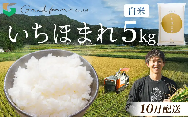 【先行予約】令和8年産 新米 いちほまれ 白米 5kg 【2026年10月上旬以降発送予定】 白米 5キロ [m46-a004_10]