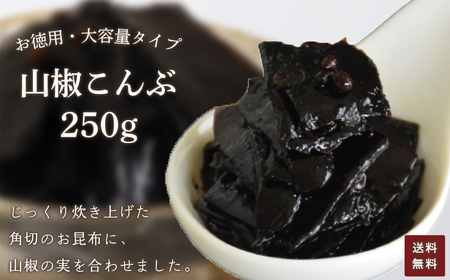 ＜訳あり・簡易包装＞＜お徳用＞お徳用 山椒こんぶ (250g) ふるさと納税 福知山市 昆布 ご飯 ごはん ご飯のお供 お土産 お取り寄せ グルメ 人気 おすすめ 【fc-AD005】【株式会社野村佃煮】