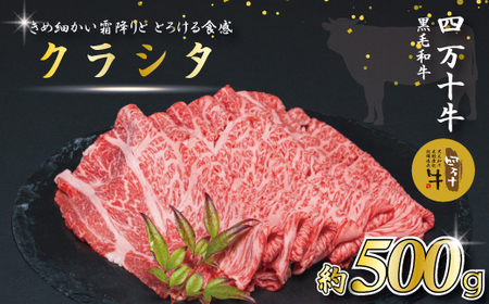 【牧場直送】 四万十牛 クラシタ 肩ロース スライス 500ｇ 牧場直売 肉 牛 牛肉 黒毛和牛 霜降り 和牛 国産 高知 高知県 しまんと 四万十 メス牛 ご褒美 すき焼き しゃぶしゃぶ お取り寄せ 冷凍 26-587