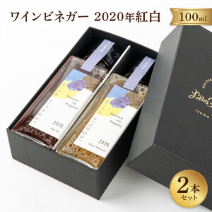 ワインビネガー2020年紅白100ml　2本セット