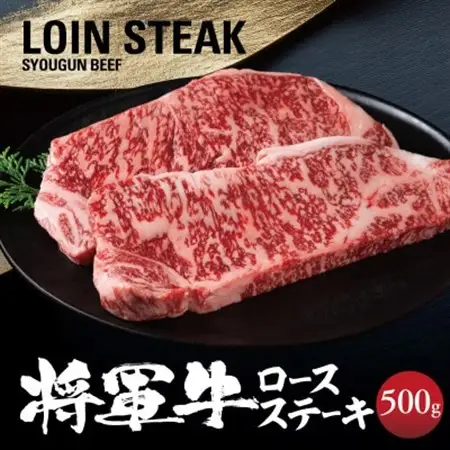【将軍牛】特選ロースステーキ 500g【配送不可地域：離島・北海道・沖縄県】【1653402】