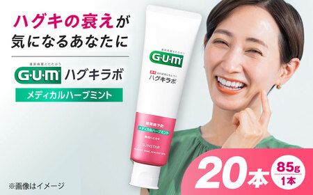 GUMハグキラボ デンタルペースト 85g（メディカルハーブミント）20本 [AOAD048] 歯磨き