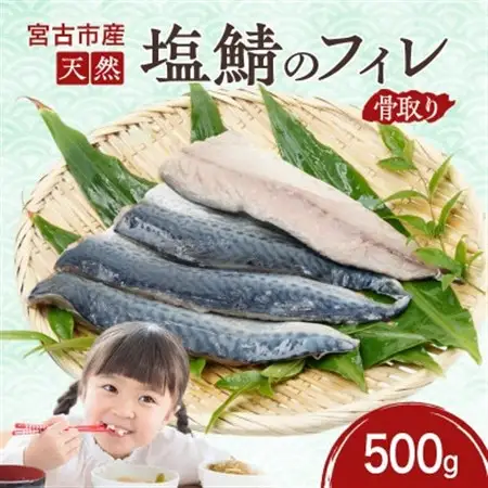 国産 天然 塩鯖 フィレ 骨取り 三陸の恵み 冷凍 500g 岩手県宮古市【配送不可地域：離島】【1652981】