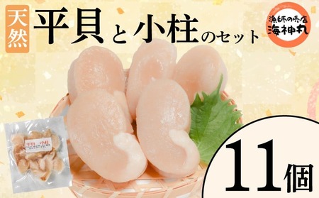 平貝 と小柱のセット 11個 冷凍 平貝 タイラギ 貝 魚貝類 魚貝 タイラガイ 魚介 貝類 冷凍 BBQ タイラギ 貝 魚貝類