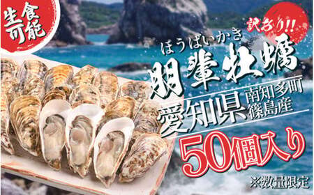 訳あり 牡蠣 かき 生食用 冷蔵 50個 朋輩牡蠣 篠島 かき 貝 かい オイスター 篠島 かき 貝 かい オイスター 篠島 かき