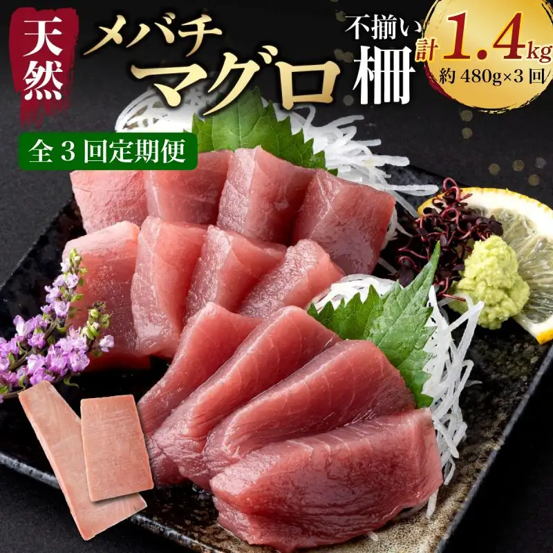【 3回定期便 】訳あり 天然メバチマグロ 480g  (不揃い柵) メバチマグロ めばちまぐろ めばち メバチ まぐろ マグロ 赤身 鮪 サク 柵 中トロ 天然 天然まぐろ 天然マグロ 刺身 あかみ お刺身 食べ比べ 海鮮丼 丼 魚 さかな 新鮮 高知 室戸 冷凍 小分け 海鮮