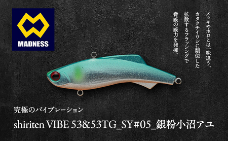 シリテンバイブ53 勝負シリーズSY#05 銀粉小沼アユ〈釣り、ルアー、釣り具、スポーツ〉雑貨 日用品