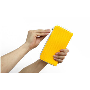 「千菱」 ラウンド長財布 /イエロー M024