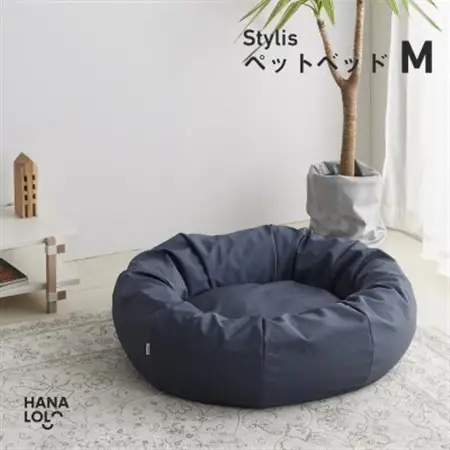 【ハナロロ】ペットベット スタイリスレザーカバー M(グレージュネイビー)【1645955】