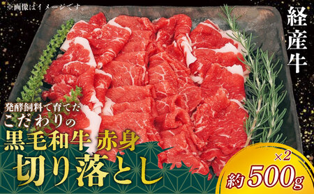 黒毛和牛 赤身切り落とし 約500g (250g×2)