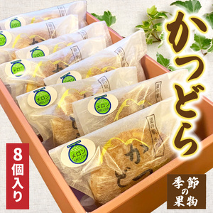 かつどら８個入り【季節の果物】 (AF048)
