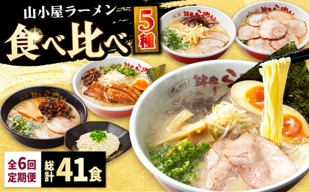 【全6回定期便】 九州筑豊！山小屋ラーメン定期便 (焼豚・高菜・角煮)[BGBP009]らーめん定期便