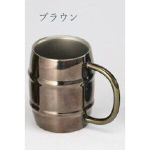 ORORU樽型マグカップ 380ml ブラウン