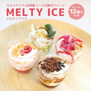 メルティアイス 12個入（各3個×4種） カップアイス パフェ