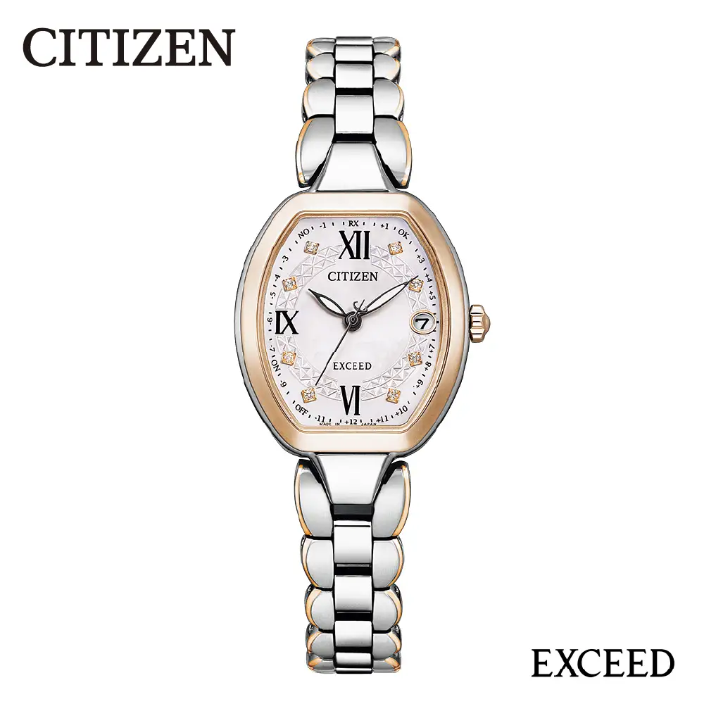 【CITIZEN】EXD レディースES9484-55W EXCEED エクシード 腕時計 時計 ウォッチ シチズン エコドライブ 光発電 防水 パーフェックス ワールドタイム レディース プレゼント 贈り物 ギフト メーカー保証 送料無料 新潟県 妙高市