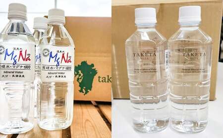 【2ヶ月定期便】 竹田の水セット 「マグナ1800」 500ml×10本 ・ 「竹田湧水」 500ml×10本 （計20本×2回） 合計40本