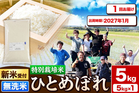 《新米予約》令和8年産【無洗米】特別栽培米 ひとめぼれ 5kg 秋田県産【2027年1月出荷】 [ひとめぼれ 米 お米 白米 精米 無洗米 特別栽培米 ブランド米 食卓 秋田県産 秋田県 由利本荘市]