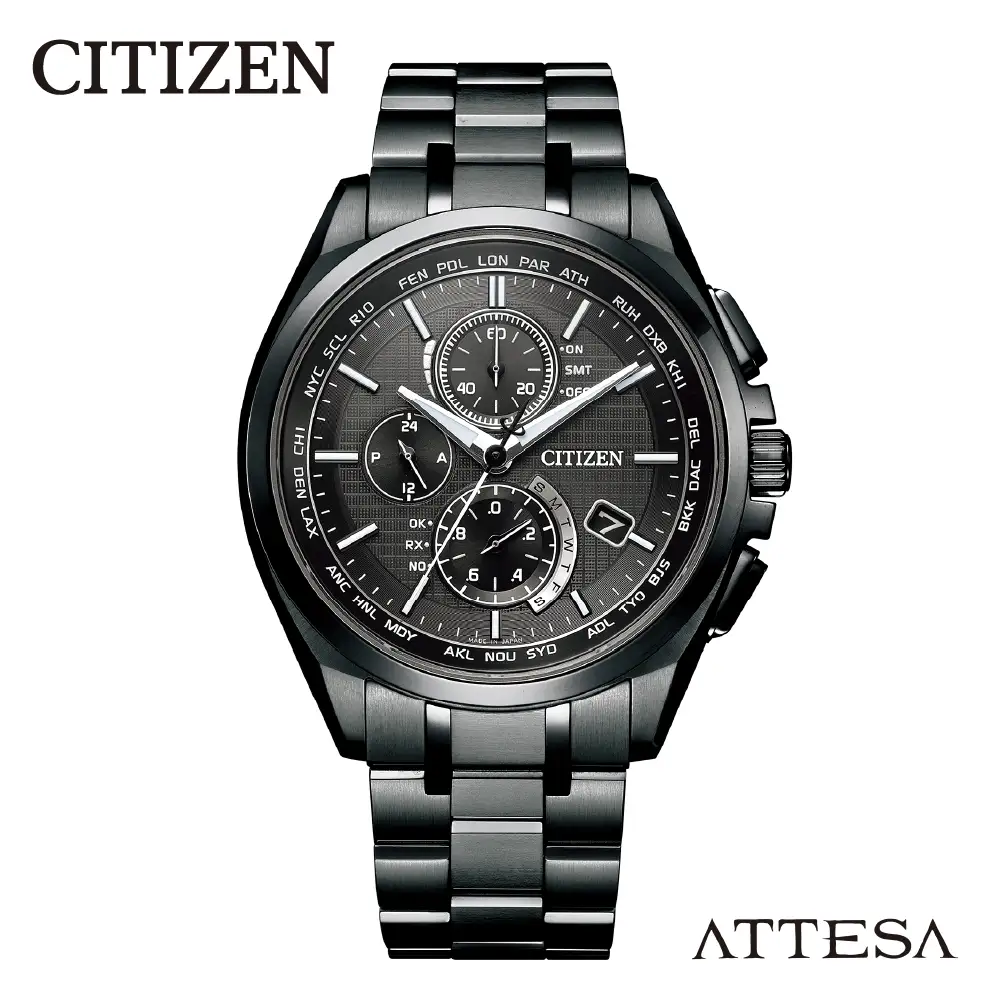 【CITIZEN】アテッサAT8044-56E シチズン 腕時計 メンズ 光発電 エコ・ドライブ 防水 クロノグラフ メーカー保証 新潟県 妙高市