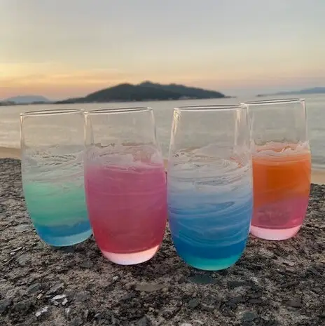 【福岡市】オーシャングラス 1個 420ml | 食器 テーブルウェア 日用品 人気 おすすめ 送料無料 オレンジ系