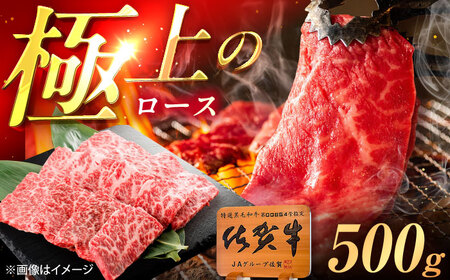 佐賀牛 ロース 焼肉用 500g /MKミート武雄[UEM054] ロース焼肉