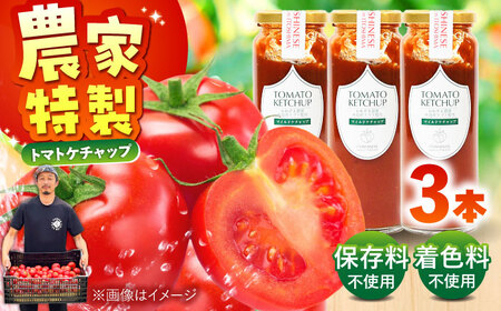 糸島のトマト農家が作る 無添加トマトケチャップ 3本セット 糸島市 / かわぞえ農園 ケチャップ トマト [AAM007] 14000 14000円