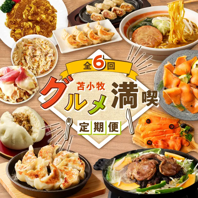 【 全6回 】苫小牧 グルメ 満喫 定期便 T000-T03 惣菜 総菜 加工食品