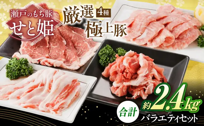 バラエティセット約2，400g (肩ロース・バラ・小間切れ・豚トロ 各600g)  [BAER076]豚肉