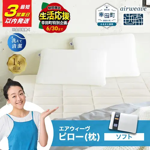 ＼期間限定！生活応援セット／エアウィーヴ 枕 ピローソフト 【3営業日以内発送】ｴｱｳｨｰｳﾞ 