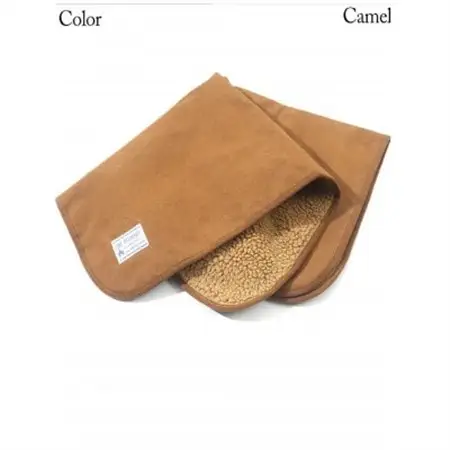 alberton社赤外線を吸収して発熱するsliva knitわんにゃんブランケット　キャメル【1638683】