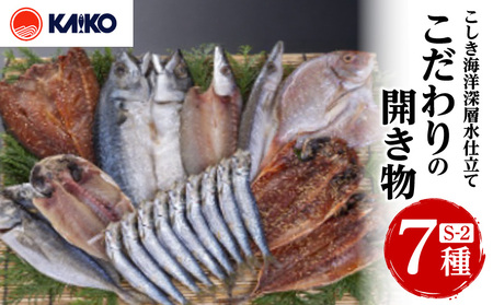 こしき海洋深層水 仕立て こだわりの 開き物 S-2 K065-007_02 魚 冷凍