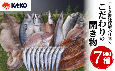 こしき海洋深層水仕立て こだわりの開き物 S-3 K065-007_03 魚 冷凍