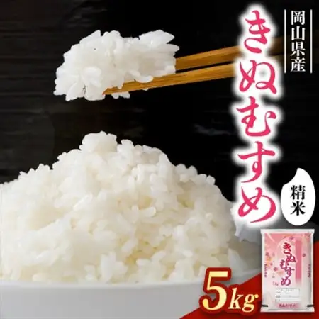 【食味鑑定士厳選】岡山県産 きぬむすめ5kg(5kg×1袋)【1643917】