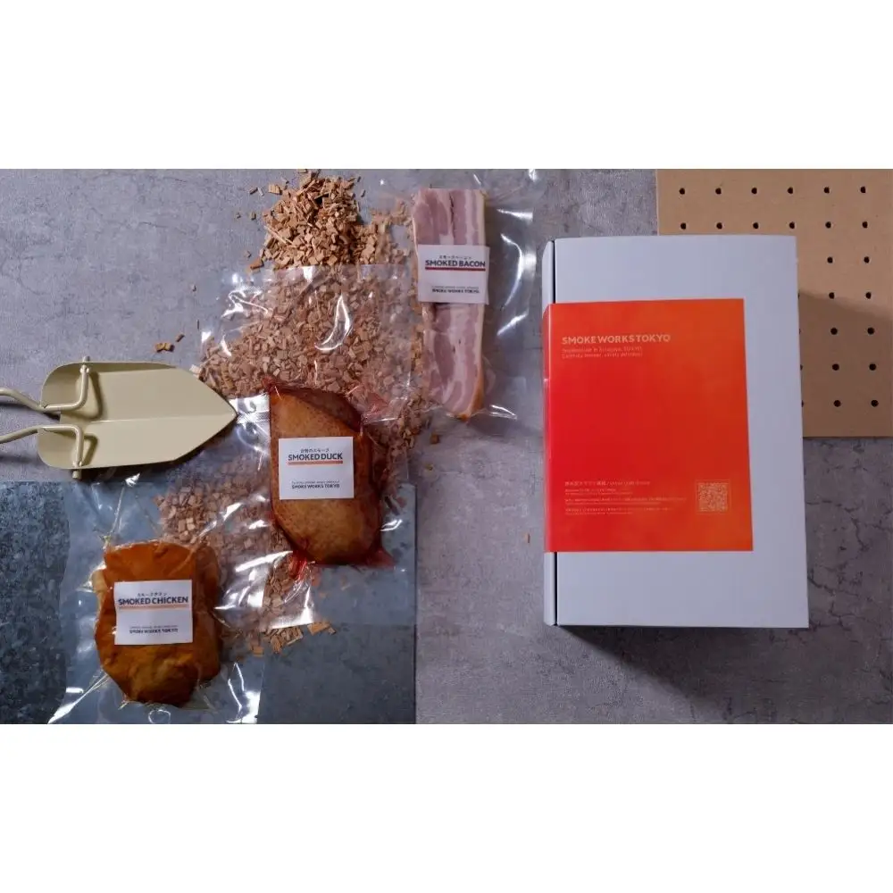 【自家製】こだわり燻製肉の3種セット（スモークベーコン・スモーク鴨・スモークチキン）冷凍 チルド 燻製 惣菜 グルメ 晩酌 おつまみ セット 家飲み 豚肉 鶏肉 鴨肉 ギフト 贈答 贈り物 ご褒美_0093-001-se6